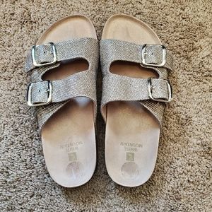 White Mountain Gold Sandals